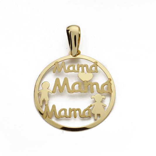 Colgante Madre 20 mm de oro amarillo 9K