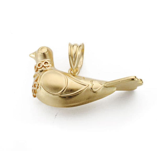 Colgante Paloma Melilla 28 x 16 mm de oro amarillo 18K