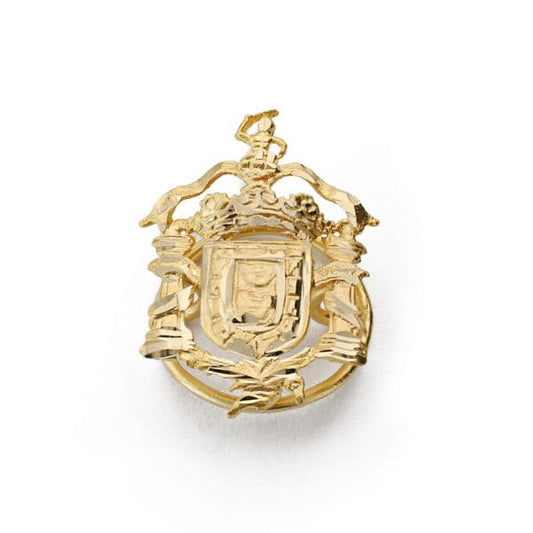 18K ESCUDO INSIGNIA DE MELILLA ORO AMARILLO ( ESPAÑA ) 20X14 MM