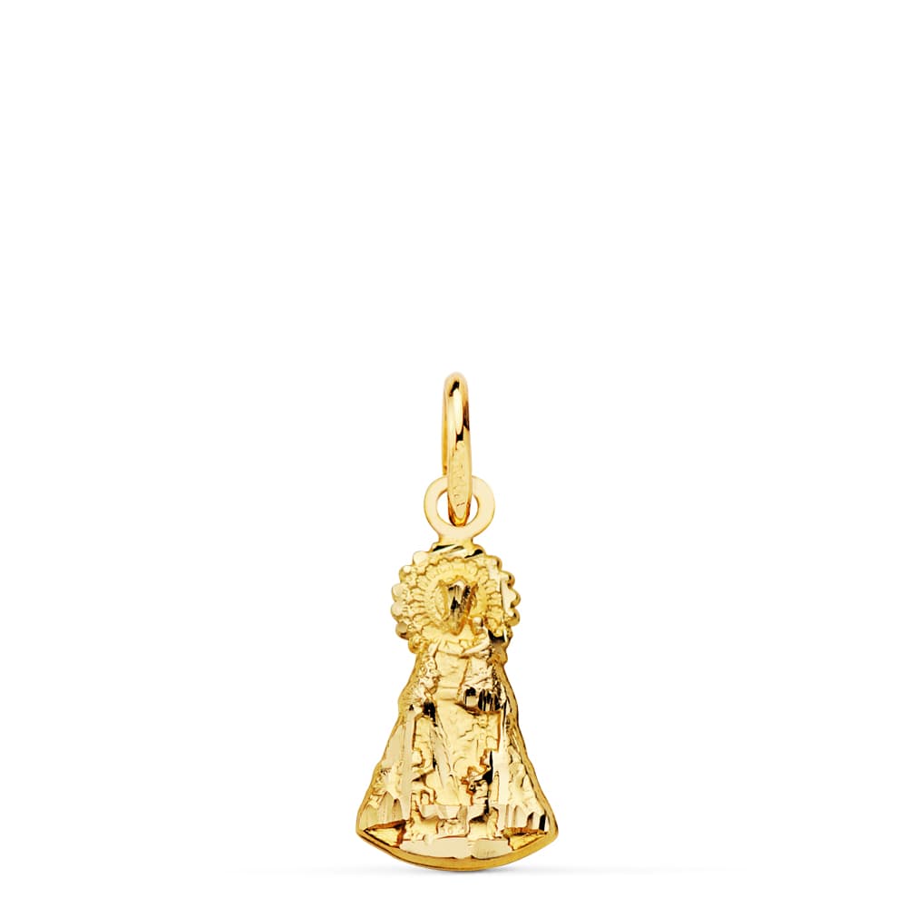Medalla Silueta Virgen Desamparados 15 x 8 mm de oro amarillo 18K