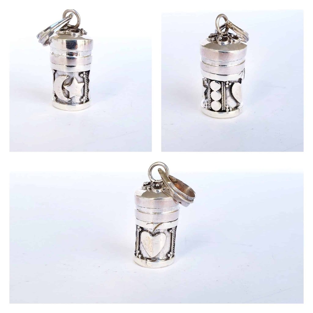 Colgante cofre de los deseos de plata de ley - Joyería Zafir