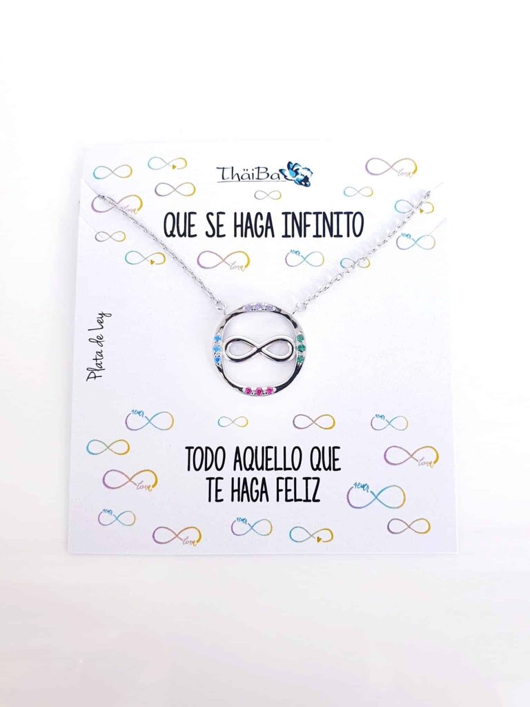 Collar infinito de plata de ley