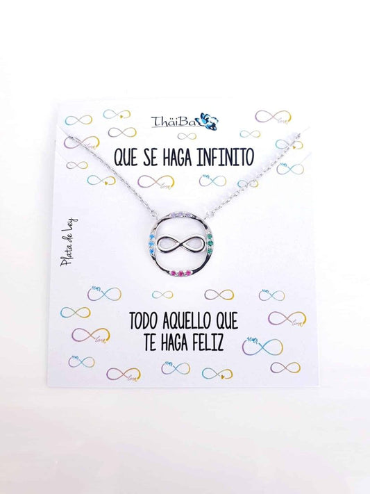 Collar infinito de plata de ley