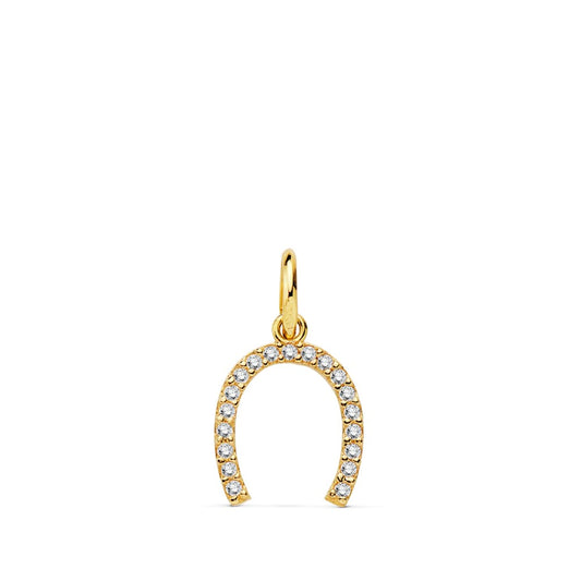 18K COLGANTE ORO AMARILLO HERRADURA 11X9 MM