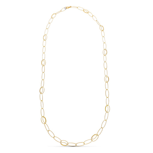 18K GARGANTILLA ORO AMARILLO ESLABONES 80CM