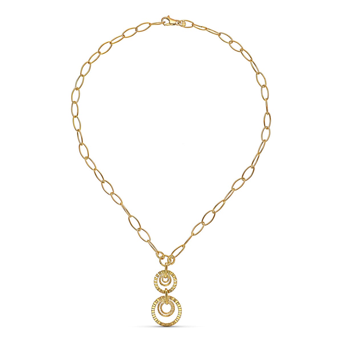 Gargantilla Cadena y Motivo de oro amarillo 18K