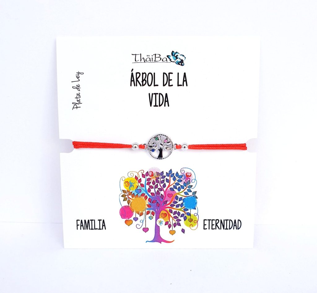 Joyas Con Mensaje - Pul2151 Hilo Rojo Arbol Vida - Senora