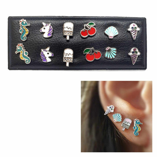 Pendientes summer de plata de ley