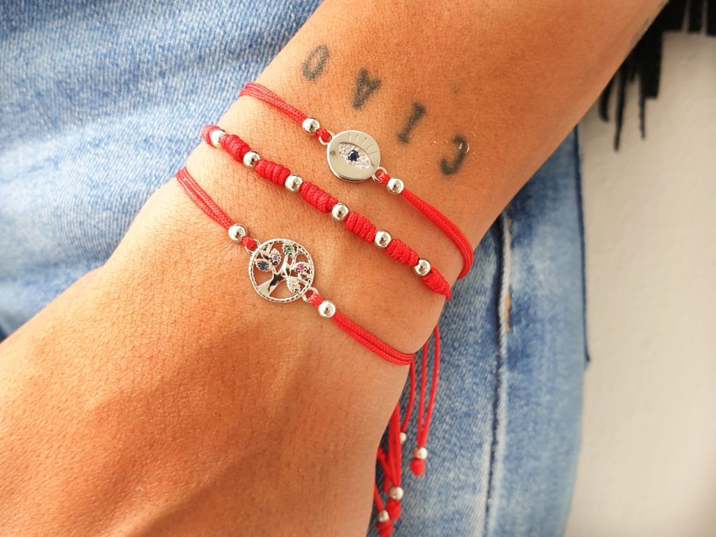 Joyas Con Mensaje - Pul2151 Hilo Rojo Arbol Vida - Senora