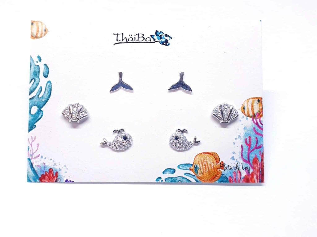 Pendientes pack océano