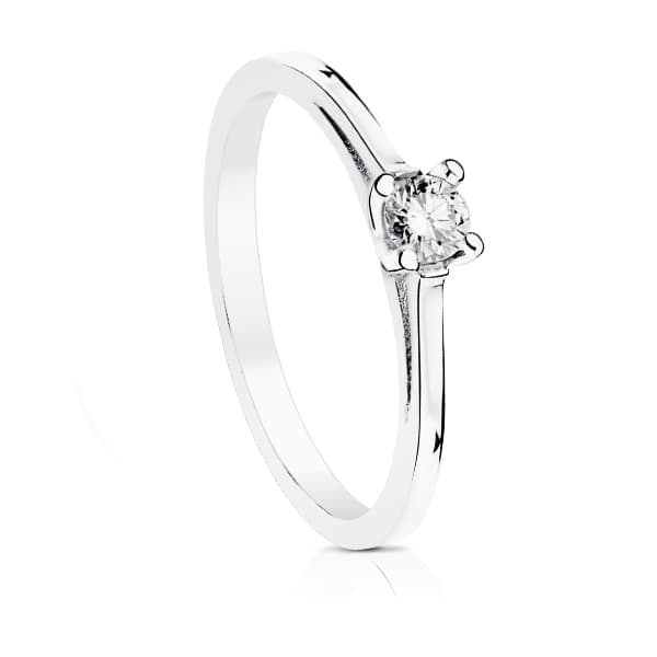 18K SOLITARIO DIAMANTE NATURAL TALLA BRILLANTE 0,150 QTS. SI-H
