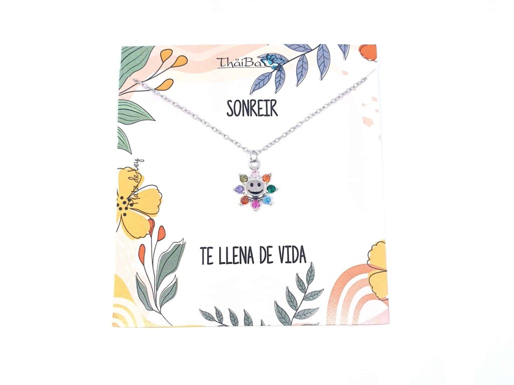 Collar happy de plata de ley - Joyería Zafir