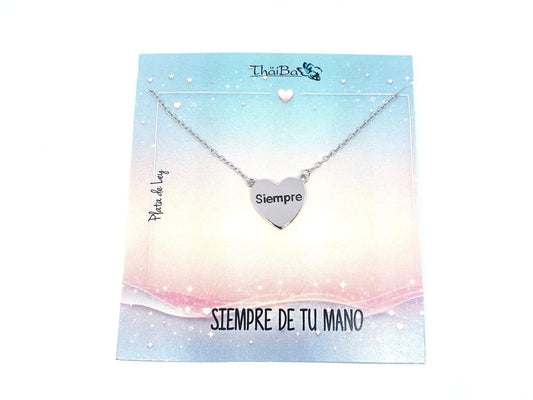 Collar Siempre de plata de ley