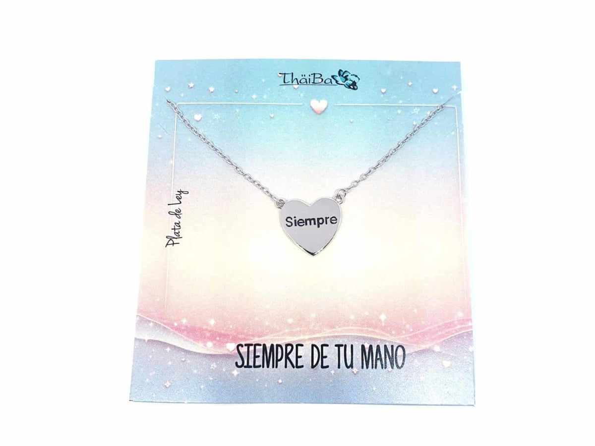 Collar Siempre de plata de ley - vista adicional