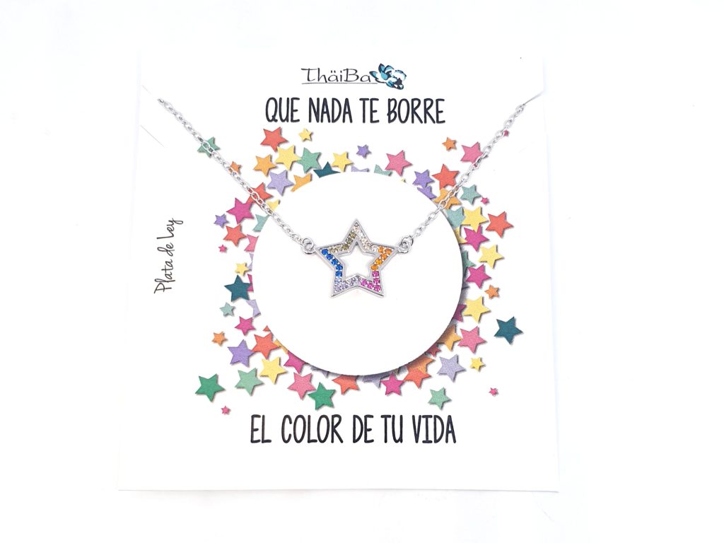 Collar estrella de colores