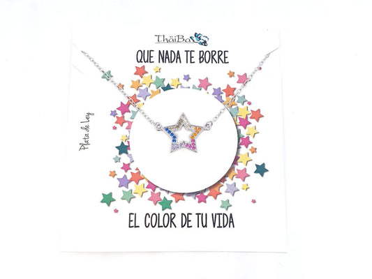 Collar estrella de colores