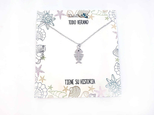 Collar Raspa de plata de ley