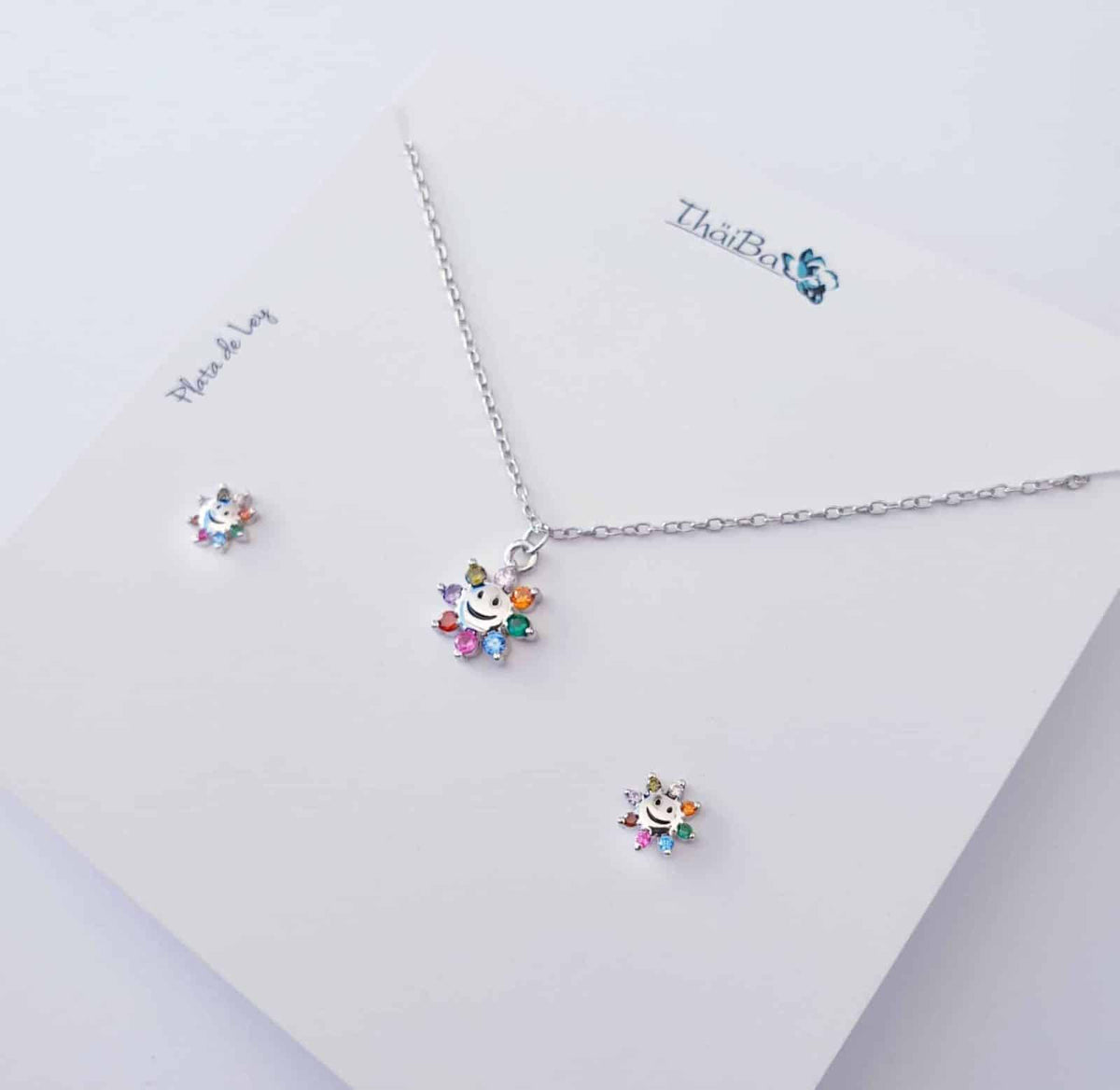 Set happy de plata de ley - vista adicional