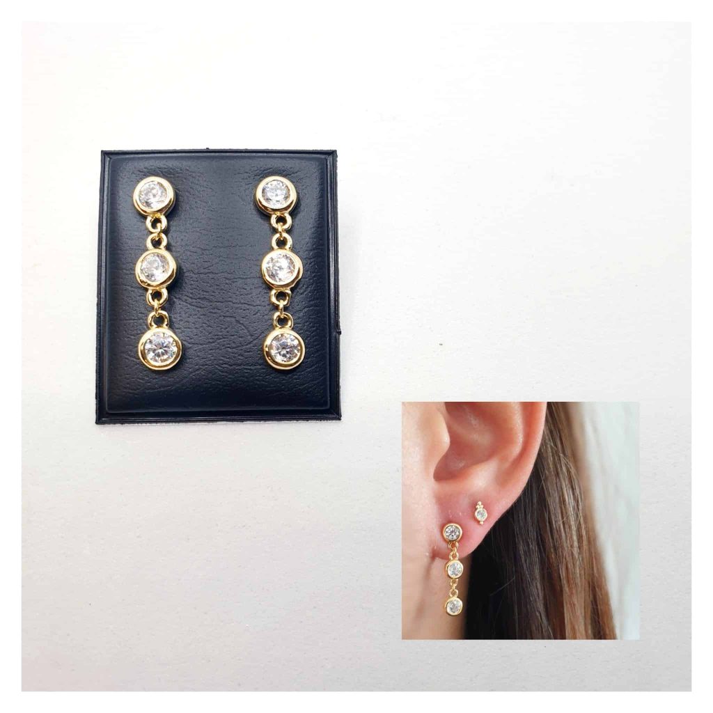 Pendientes deluxe oro de 14 quilates