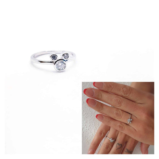 Anillo Mickey de plata de ley