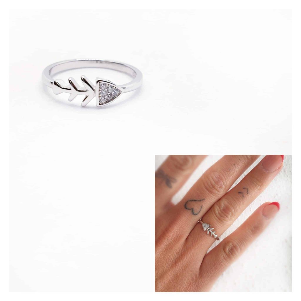 Anillo Raspa de plata de ley