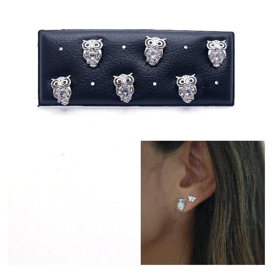 Pendientes Bùho de plata de ley - Joyería Zafir