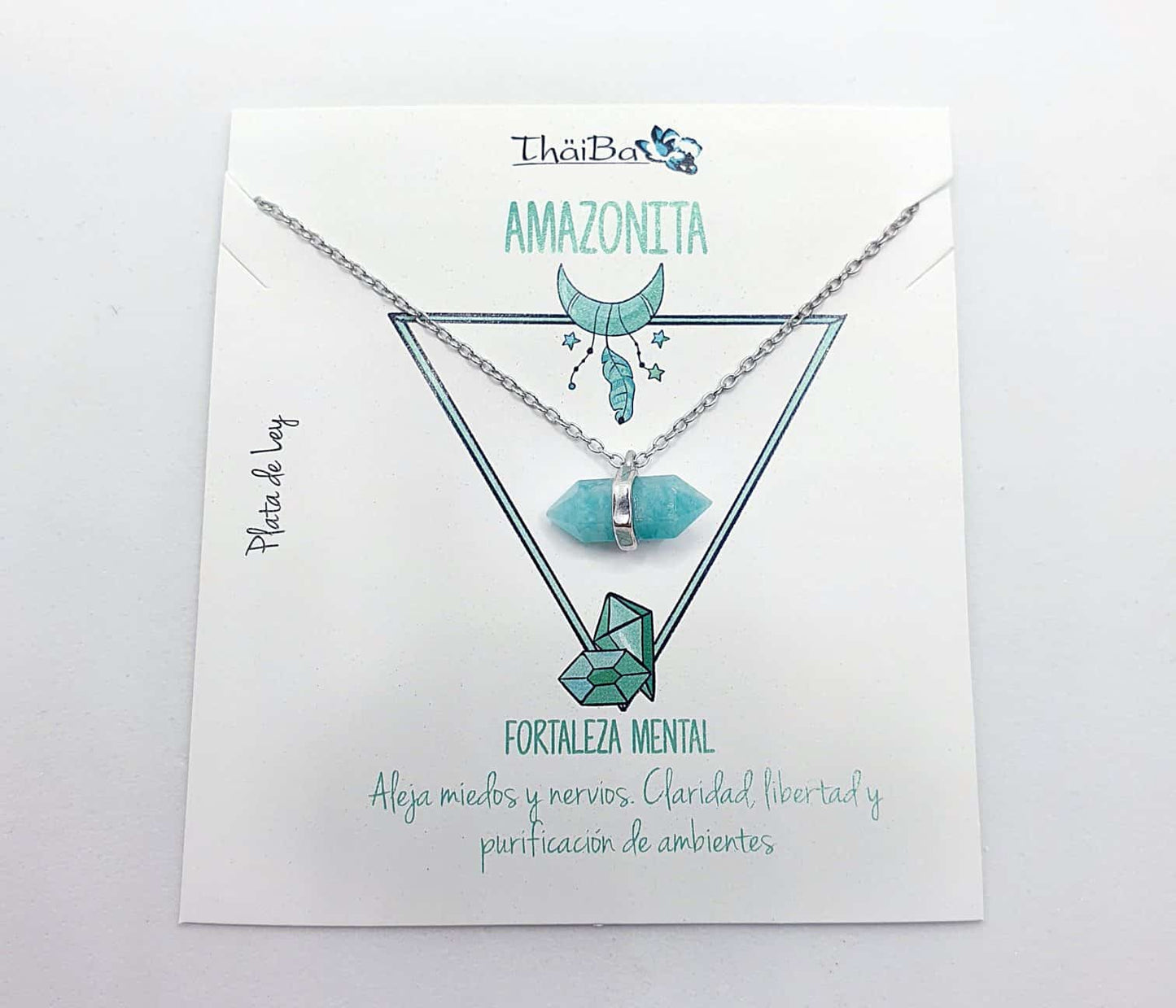 Collar amazonita prisma