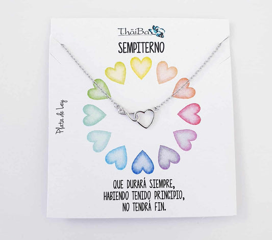 Collar Sempiterno de plata de ley
