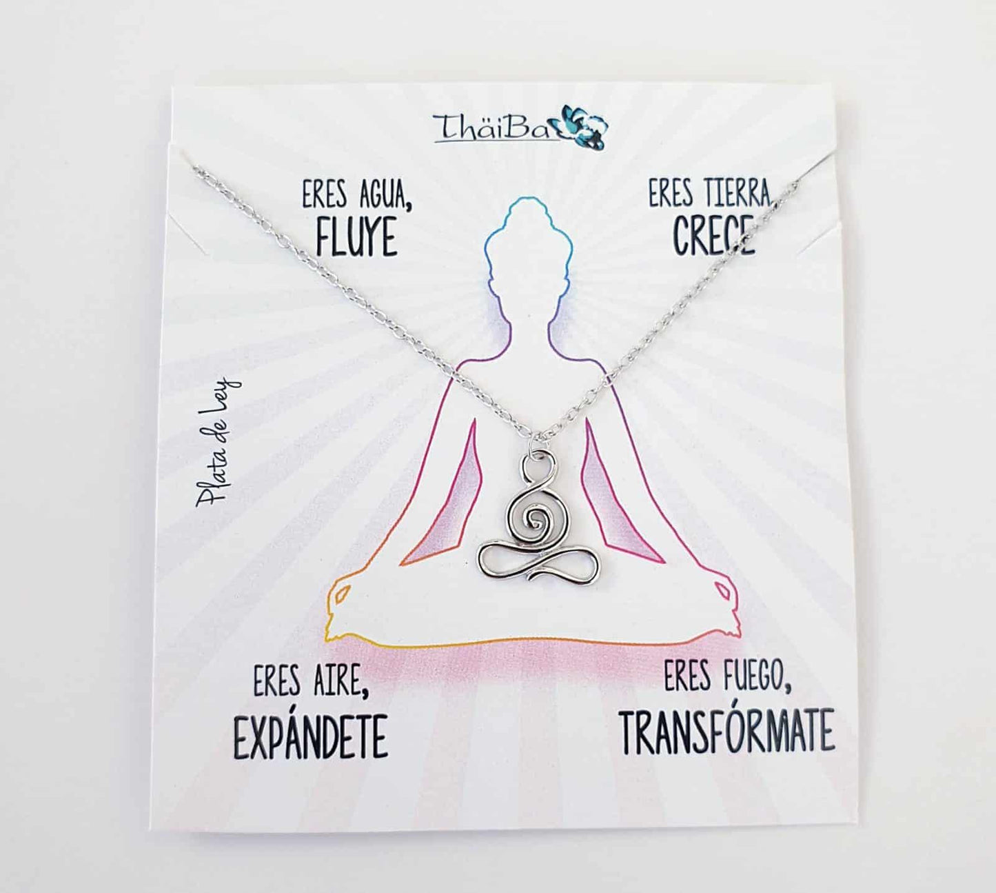 Collar Energy de plata de ley