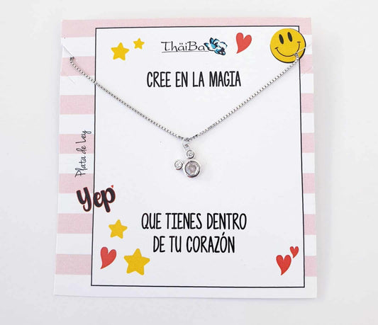 Collar Mickey de plata de ley