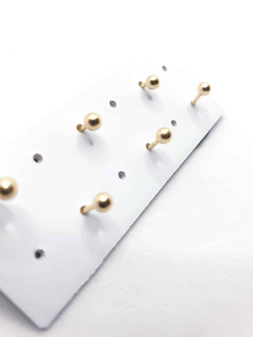 Pendientes mini corazones de plata de ley - vista adicional