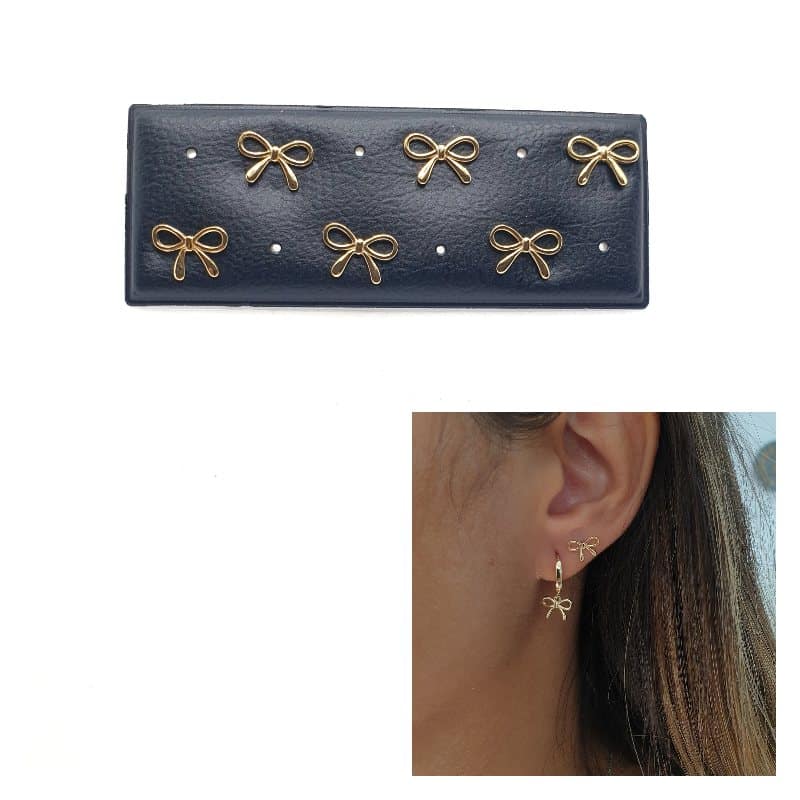 Pendientes coquette oro de 14 quilates
