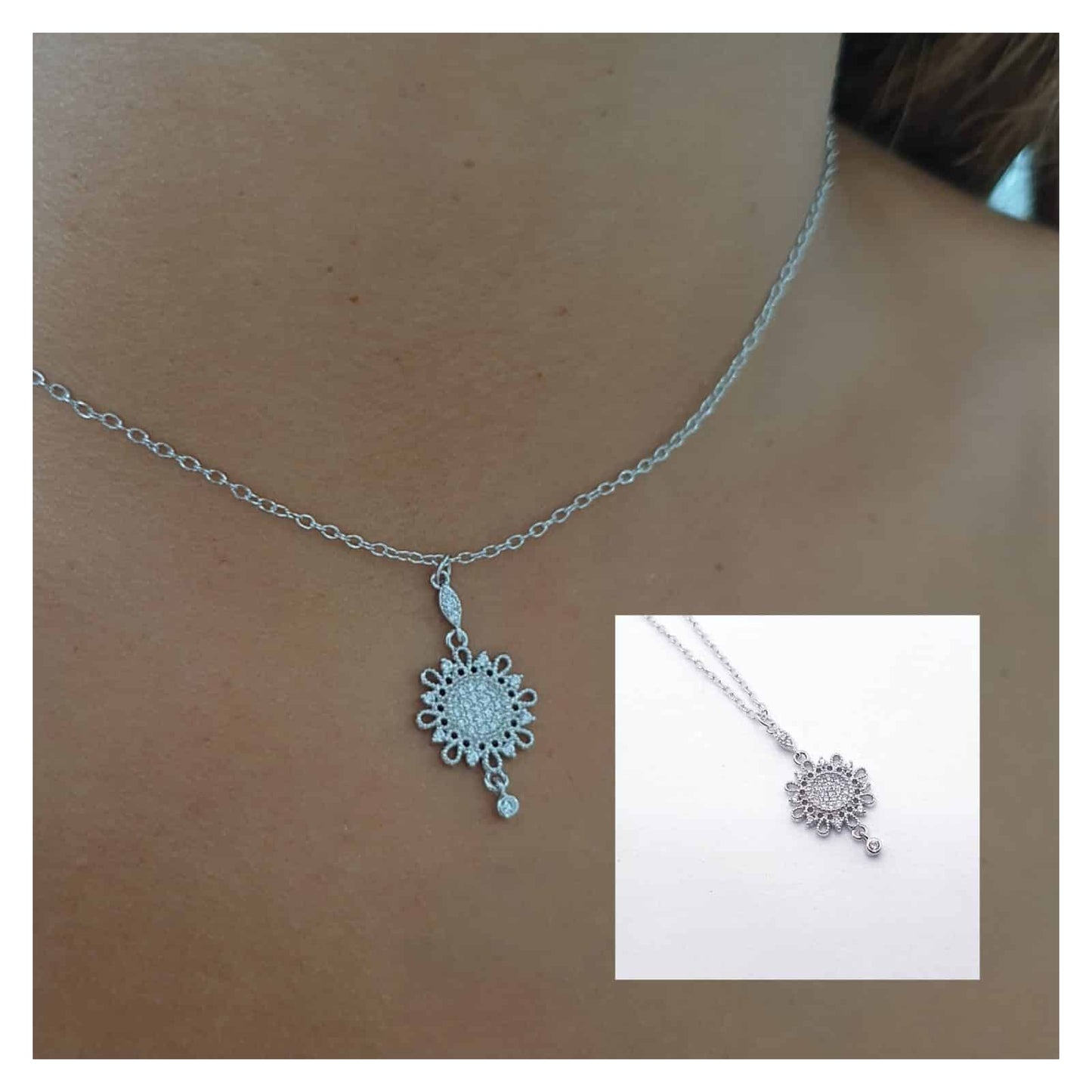 Collar Amira de plata de ley