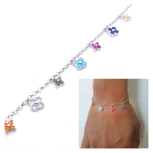 Pulsera Garden de plata de ley