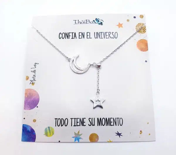 Collar adaptable luna y estrella