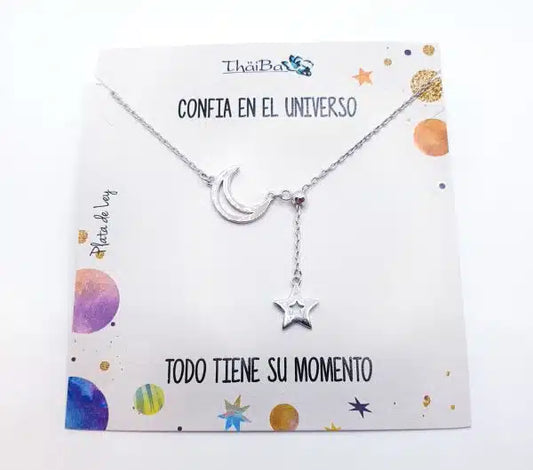 Collar adaptable luna y estrella
