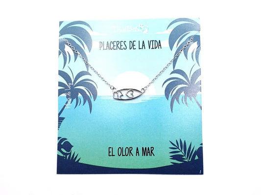 Collar surf / paddle de plata de ley