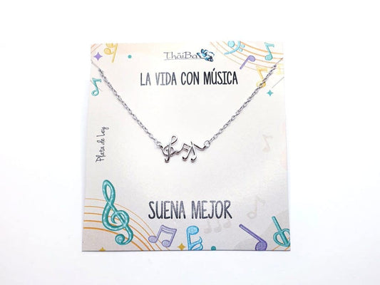 Collar Melodía de plata de ley