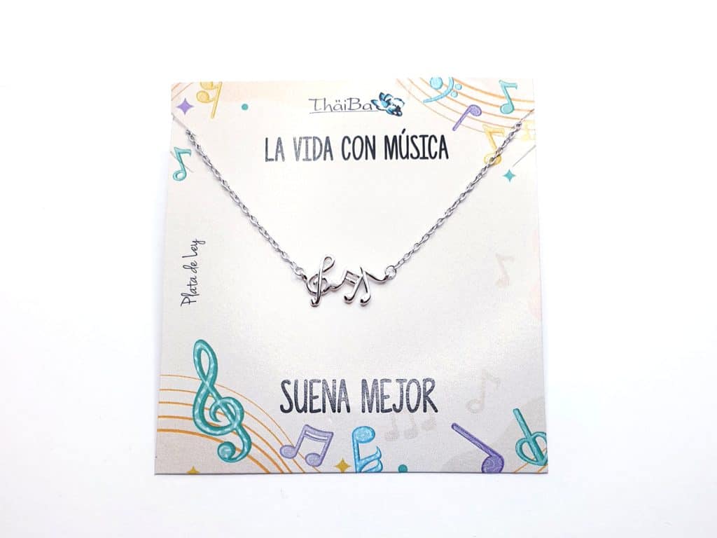 Collar Melodía de plata de ley - Joyería Zafir