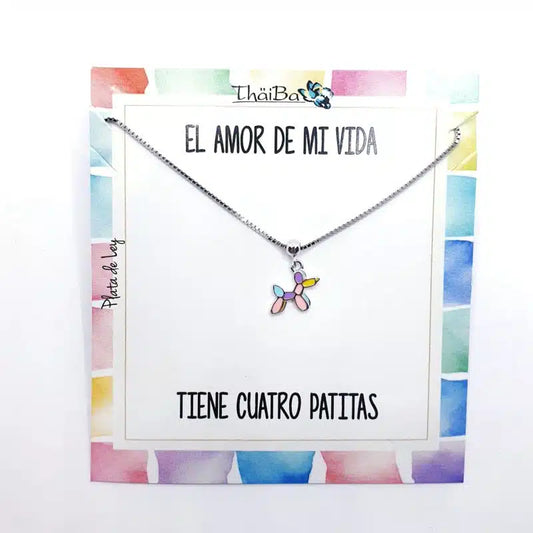 Collar infantil perrito globo