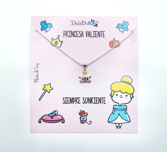 Collar Carroza infantil de plata de ley