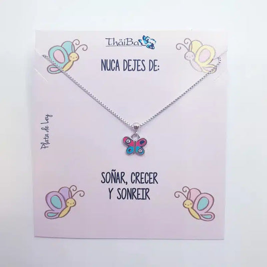 Collar mariposa infantil