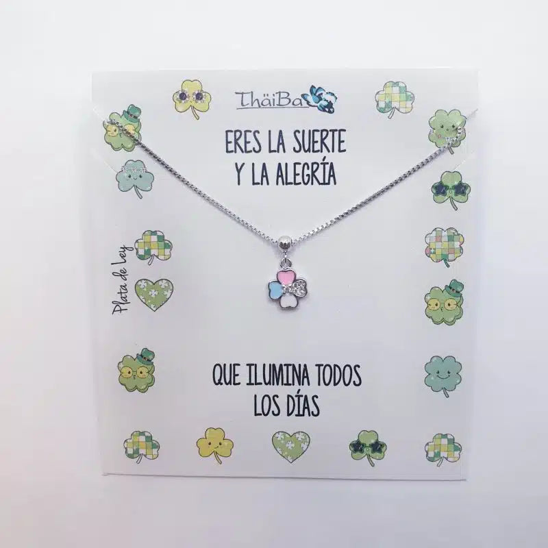 Collar trébol infantil