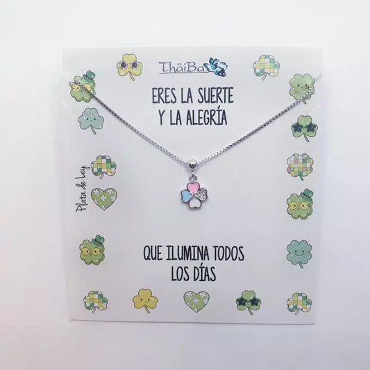 Collar trébol infantil