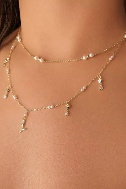 Collar tulipán oro