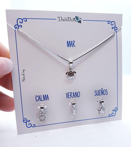 Set Océano de plata de ley