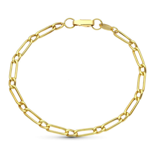 Pulsera Uno Por Uno Hueca de oro amarillo 18K