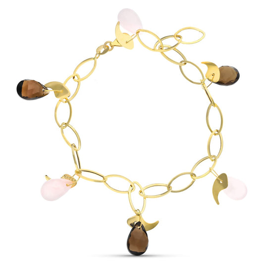 Pulsera Piedras Color de oro amarillo 18K