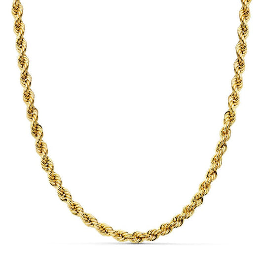 Cordon Salomonico Ligero. Ancho: 4,3 mm. Largo: 50 cm de oro amarillo 18K