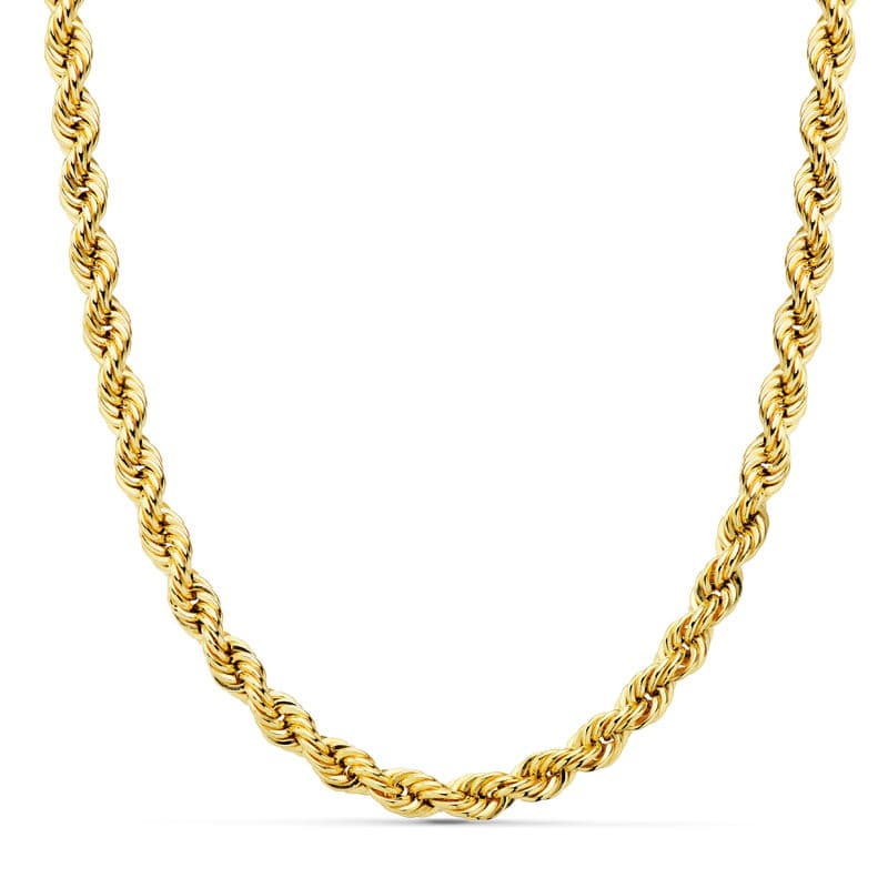 Cordon Salomonico Ligero. Ancho: 4,8 mm. Largo: 50 cm de oro amarillo 18K